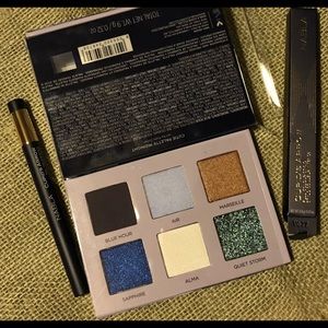 Nabla cosmetics piece lot eyeshadow palette, liner’s & body glow New